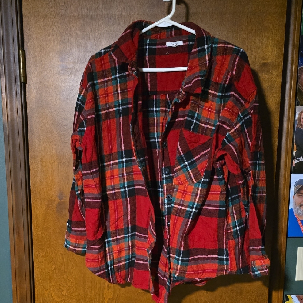 Maurices Red Plaid Women's Jacket